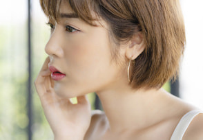 外部刺激を受けた肌