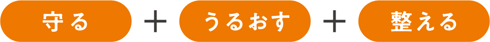 守る、うるおす、整える