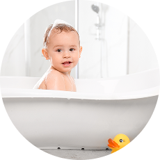 赤ちゃんのデリケートな肌にも